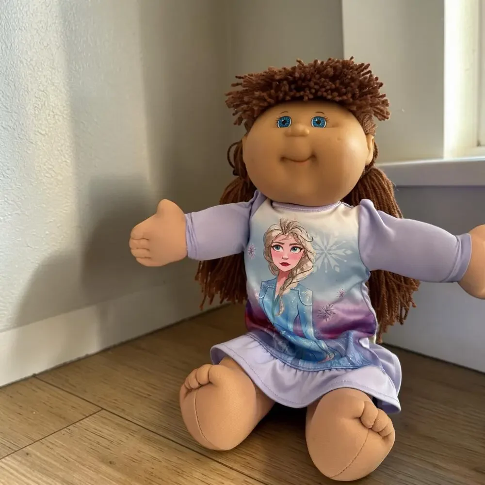 Vintage 2004 Cabbage Patch Kid Play Along PA-2 18 Inch Doll Brown Pigtails